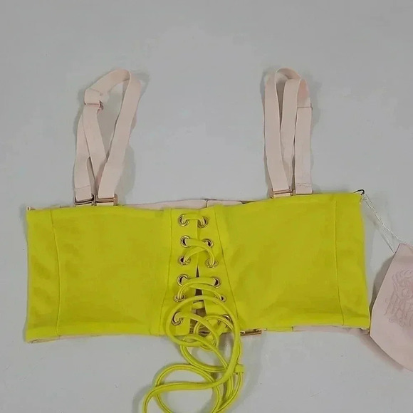 We are HAH bare Bones Neon yellow adjustable Bikini - Picture 4 of 10